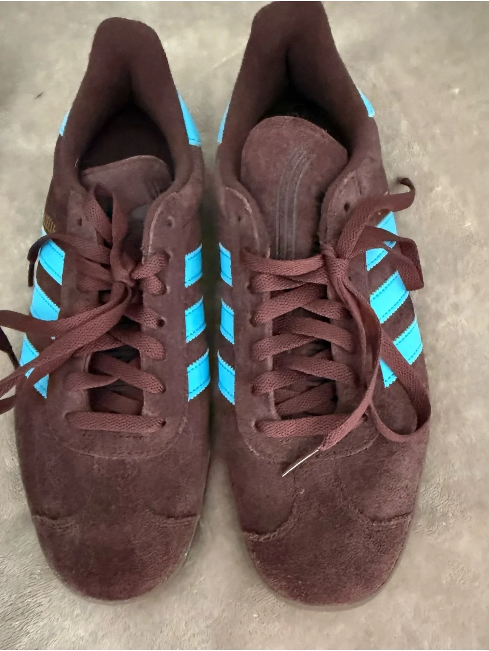 adidas brown suede